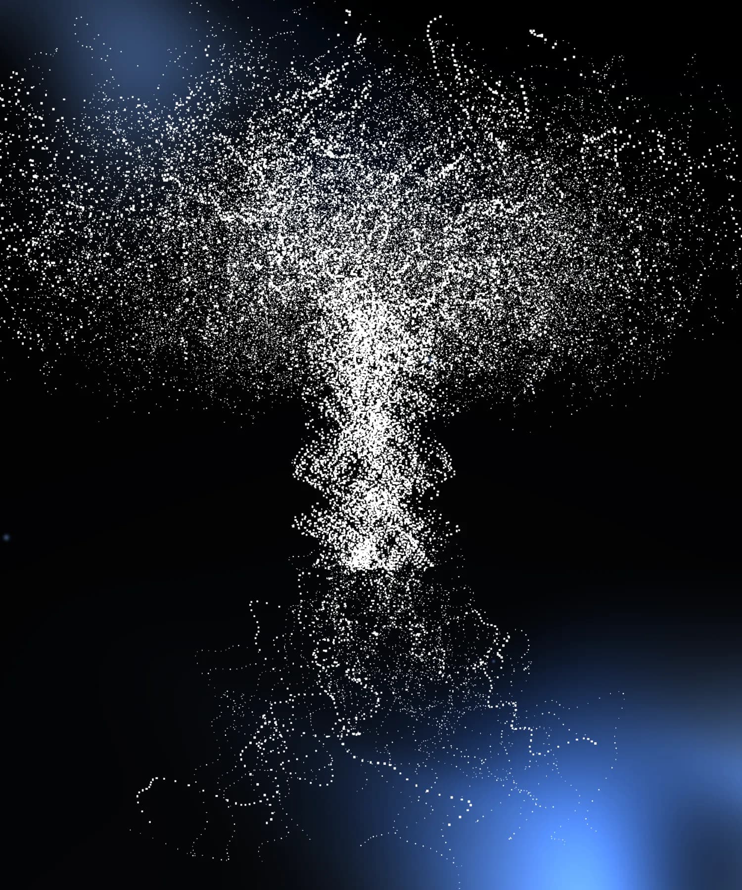 A glowing tree of filaments, the AI Automation scene
